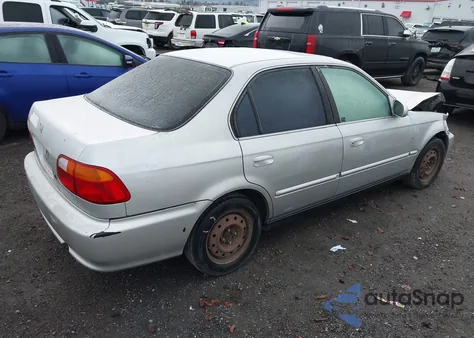 1999 Honda Civic Ex из США, поврежденный, VIN 2HGEJ8642XH513916
